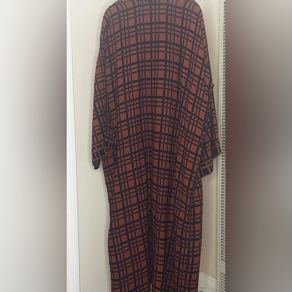 Vintage Navy + Rust Robe ~ Heavy Weight ~ Size L - Picture 4 of 5